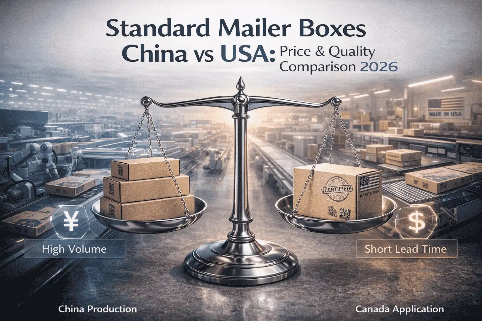 Standard Mailer Boxes China vs USA: Price & Quality Comparison 2026